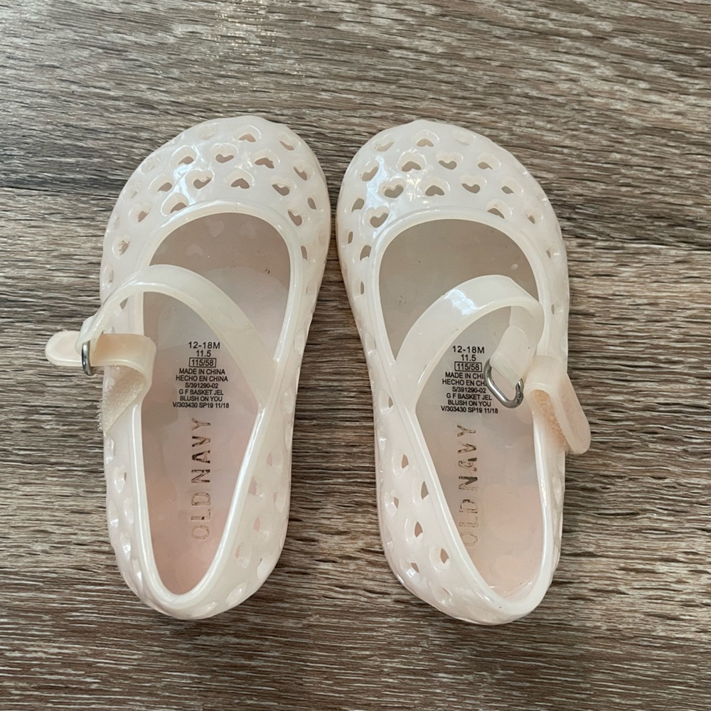 Jelly heart shoes from old navy